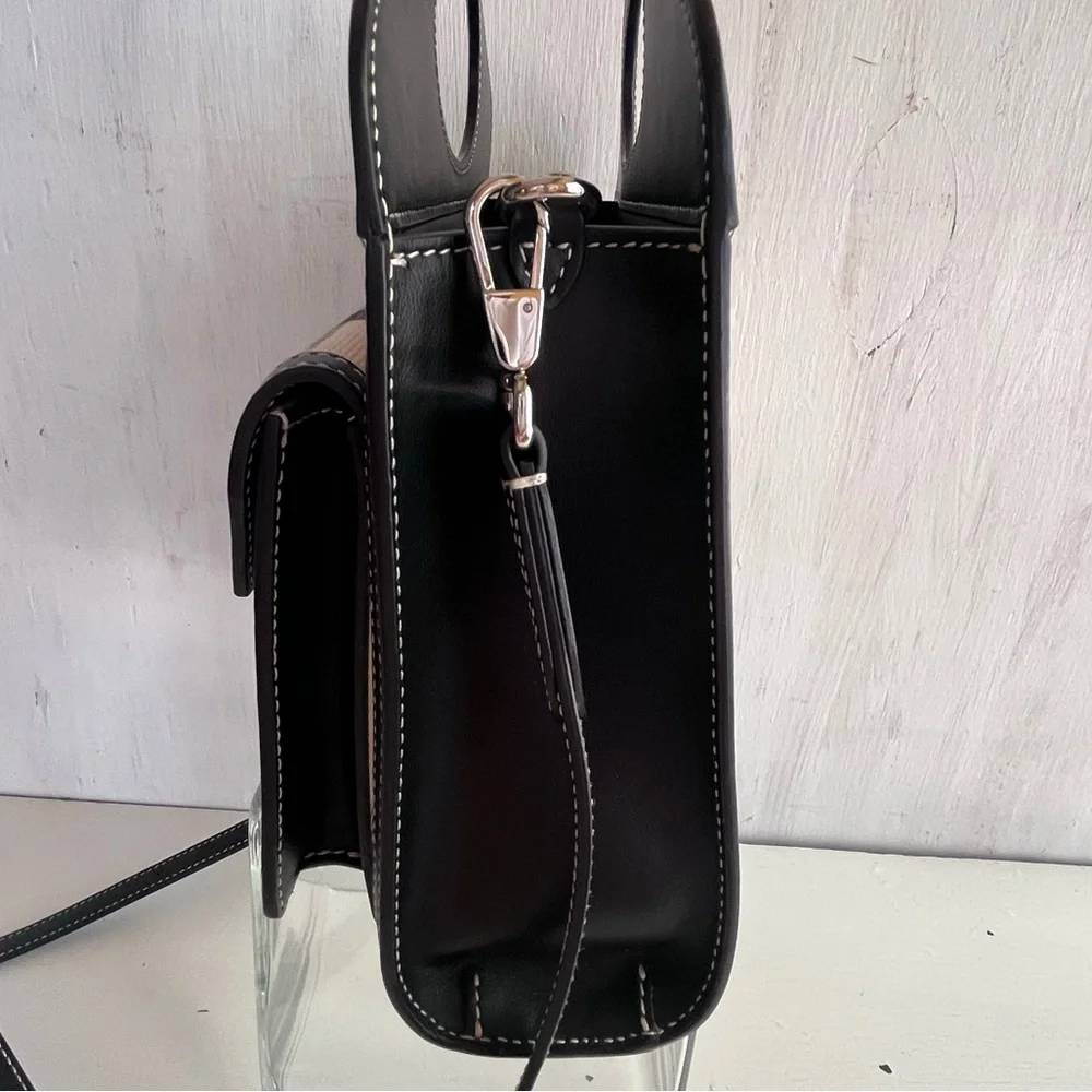 BURBERRY Check Jacquard Pocket Bag - Picture 9 of 17